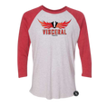 Load image into Gallery viewer, Visceral Unisex 3/4 Sleeve Raglan T-Shirt