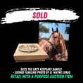 Load image into Gallery viewer, Seize the Grey Keepsake Bangle + Signed Yearling Photo by D. Wayne Lukas
