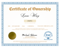 Load image into Gallery viewer, Lane Way Certificate of Ownership