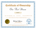 Load image into Gallery viewer, One Fast Dream Certificate of Ownership