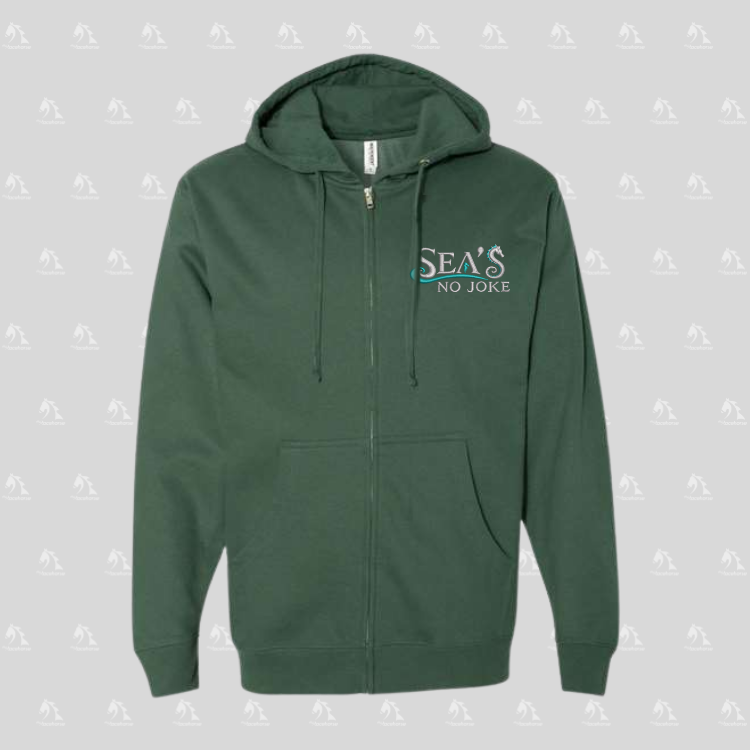 Sea's No Joke Unisex Fleece Zip Hoodie