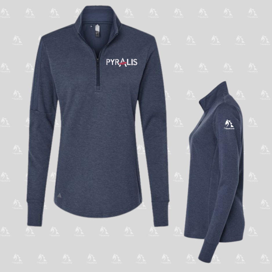 Pyralis - Adidas Women's 3-Stripes Quarter-Zip Sweater