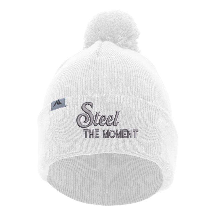 Steel the Moment Beanie with Pom-Pom