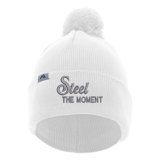 Steel the Moment Beanie with Pom-Pom