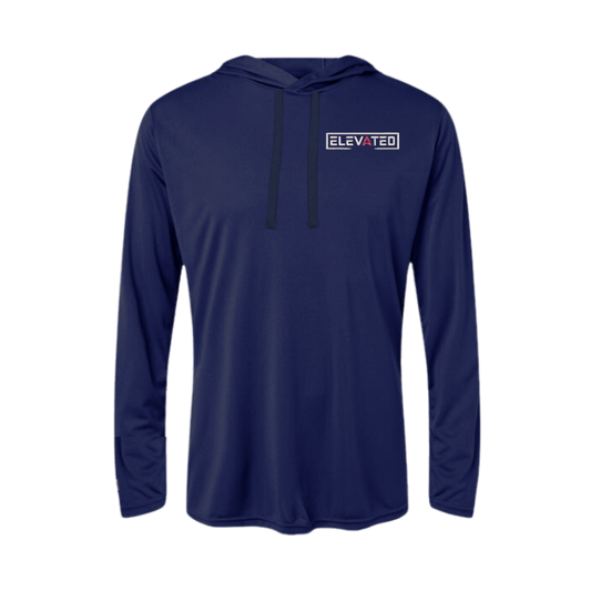 Elevated Embroidered Women's Hooded Long Sleeve T-Shirt