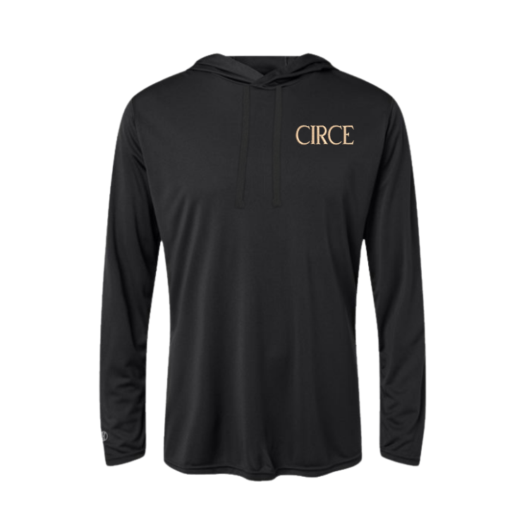 Circe Embroidered Women's Hooded Long Sleeve T-Shirt