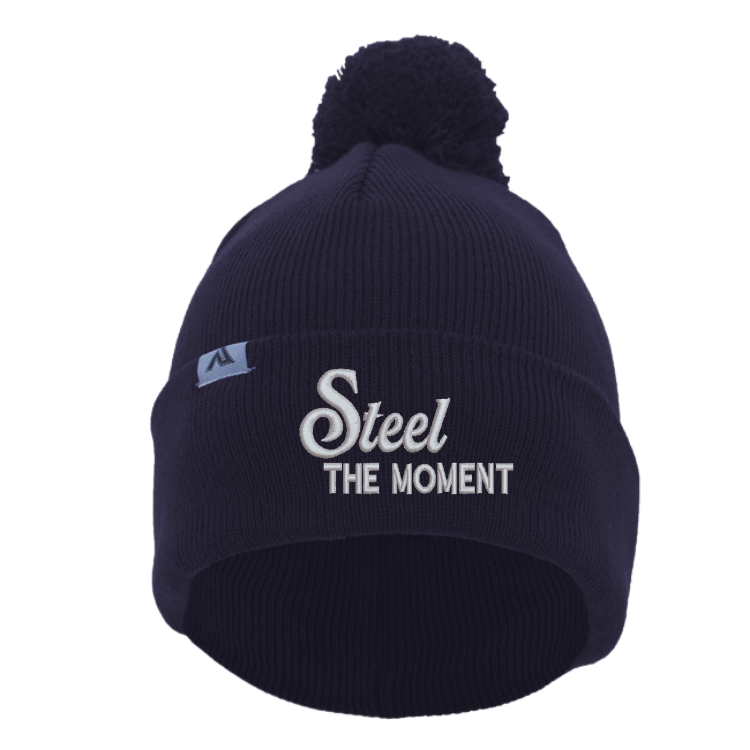 Steel the Moment Beanie with Pom-Pom