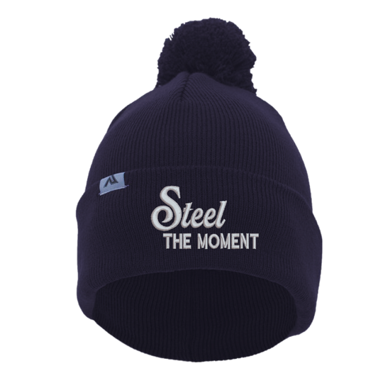Steel the Moment Beanie with Pom-Pom