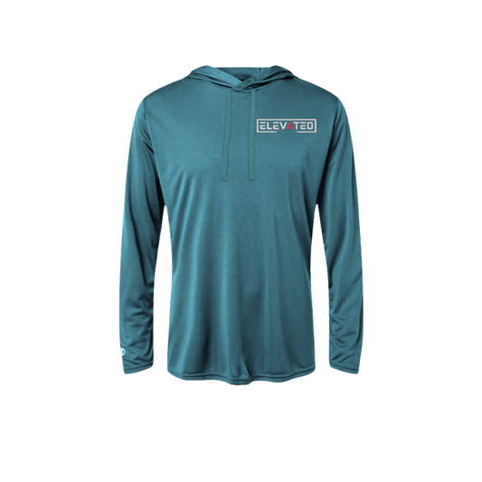 Elevated Embroidered Women's Hooded Long Sleeve T-Shirt