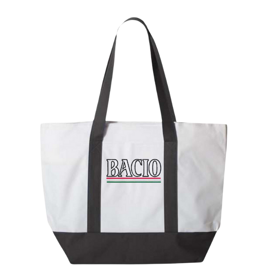 Bacio Embroidered Tote Bag