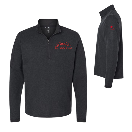 Paddock Buzz - Adidas Men's 3-Stripes Quarter-Zip Sweater