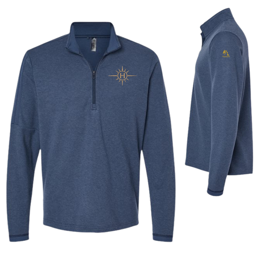 Helios - Adidas Men's 3-Stripes Quarter-Zip Sweater
