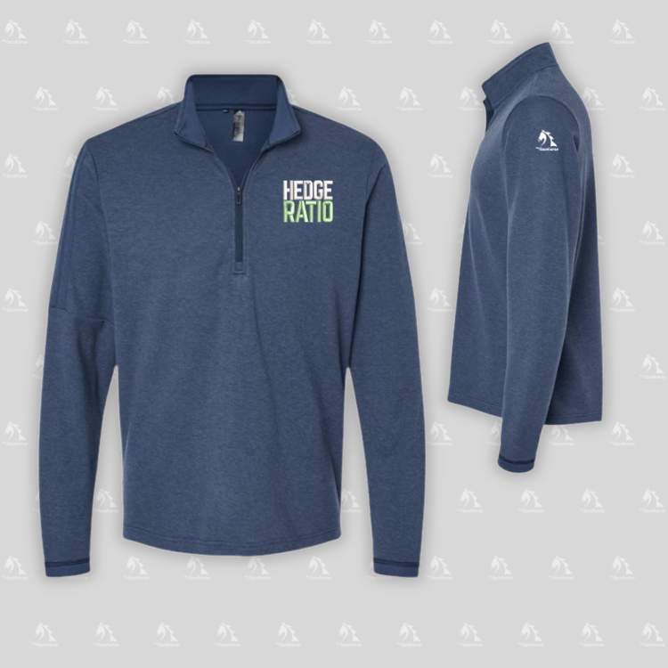 Hedge Ratio - Adidas Men's 3-Stripes Quarter-Zip Sweater