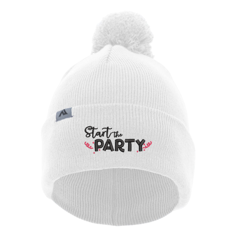 Start the Party Beanie with Pom-Pom