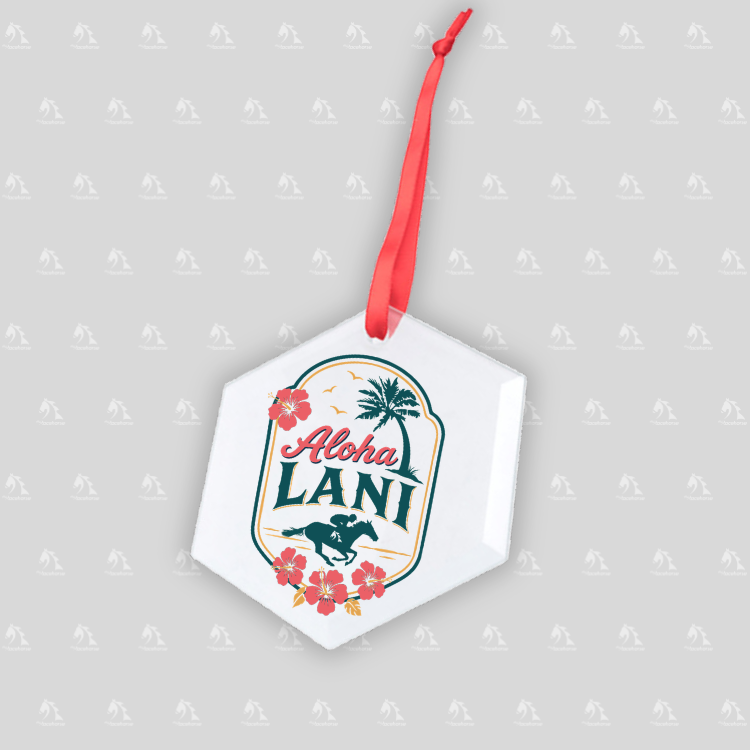 Aloha Lani Hexagonal Glass Ornament
