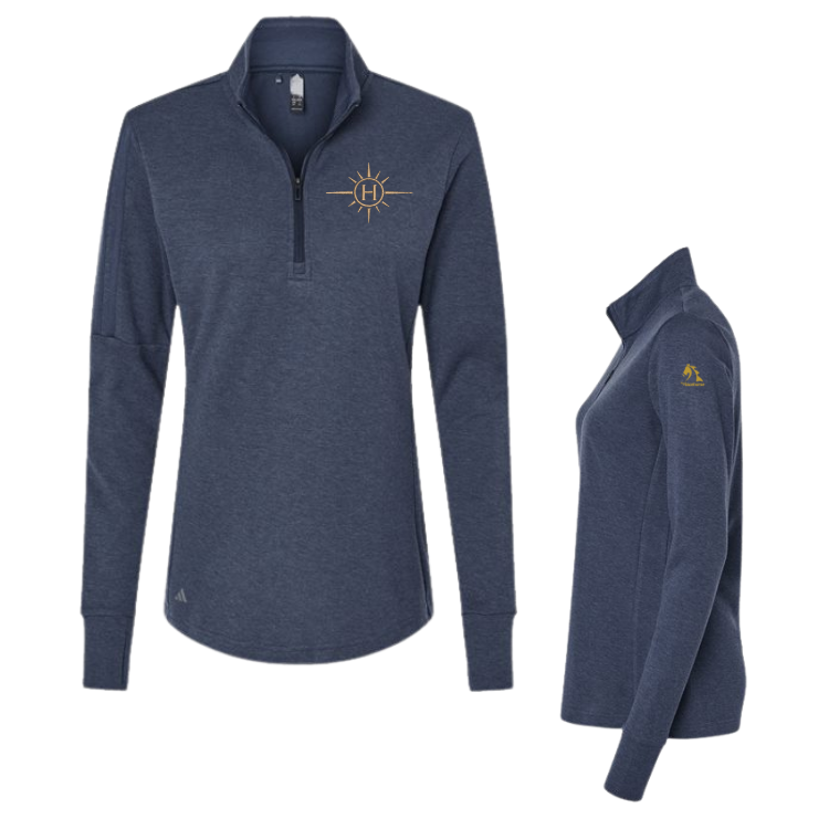Helios - Adidas Women's 3-Stripes Quarter-Zip Sweater