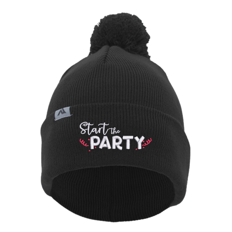Start the Party Beanie with Pom-Pom