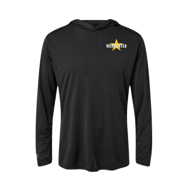 Warranted Embroidered Women's Hooded Long Sleeve T-Shirt