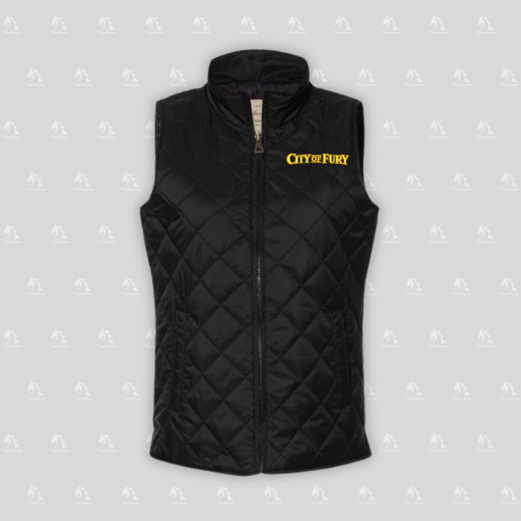 City of Fury Women's Quilted Vest
