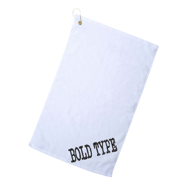 Bold Type Golf Towel