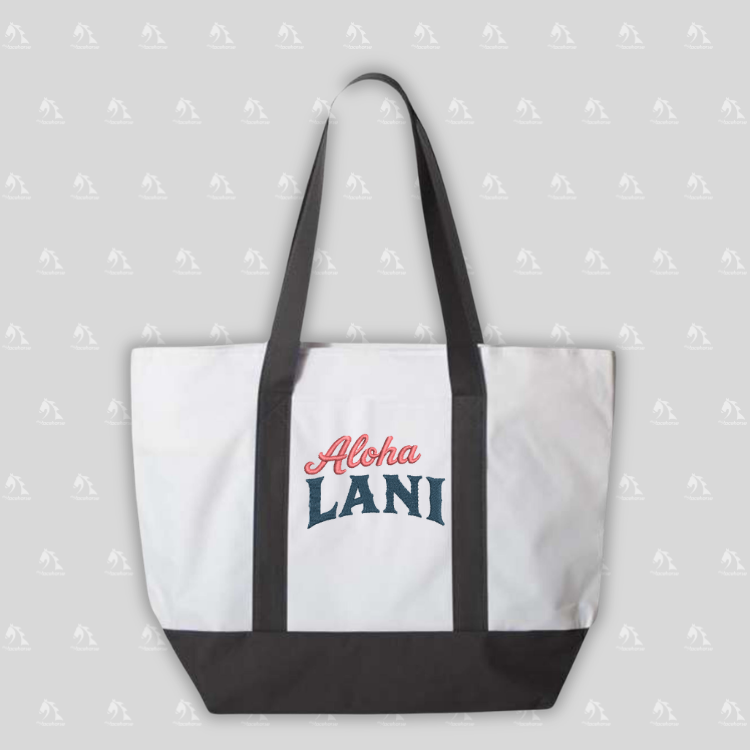 Aloha Lani Embroidered Tote Bag