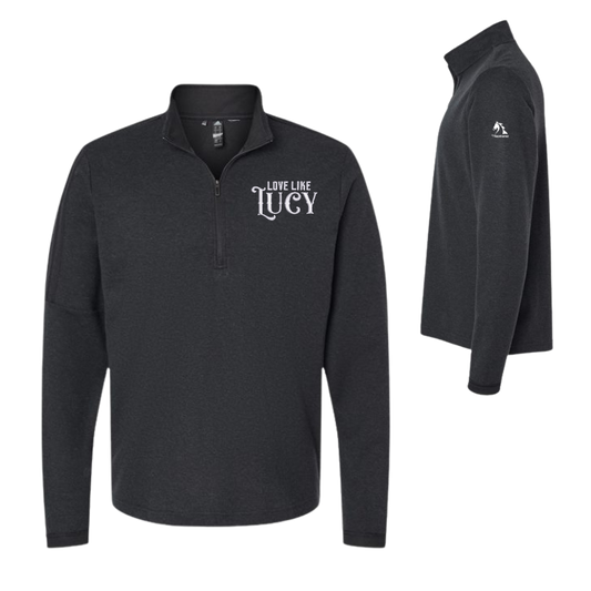 Love Like Lucy - Adidas Men's 3-Stripes Quarter-Zip Sweater