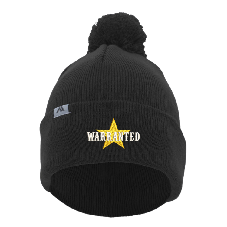 Warranted Beanie with Pom-Pom