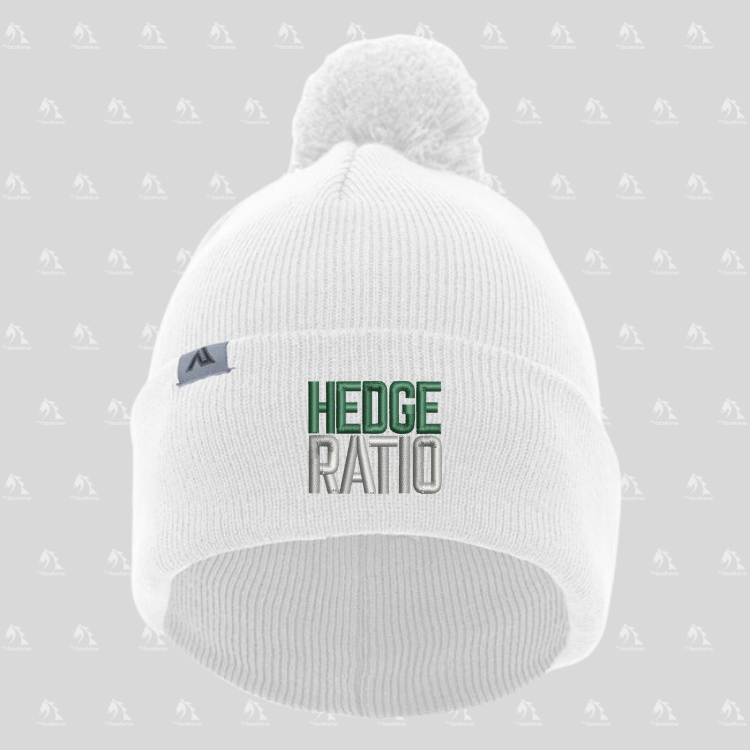 Hedge Ratio Beanie with Pom-Pom