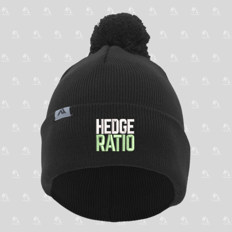 Hedge Ratio Beanie with Pom-Pom