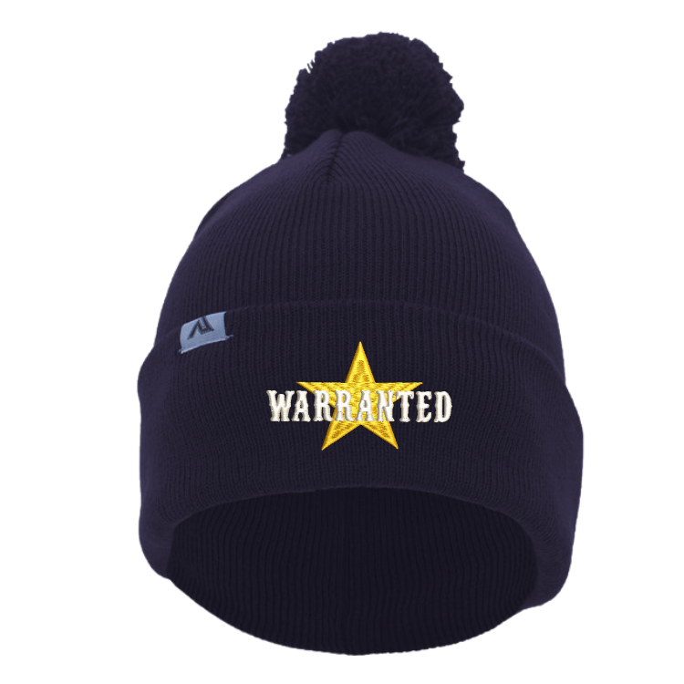 Warranted Beanie with Pom-Pom