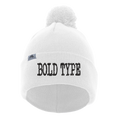 Load image into Gallery viewer, Bold Type Beanie with Pom-Pom
