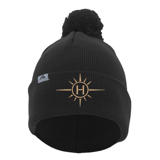 Helios Beanie with Pom-Pom