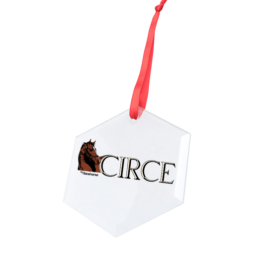 Circe Hexagonal Glass Ornament