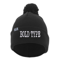 Load image into Gallery viewer, Bold Type Beanie with Pom-Pom
