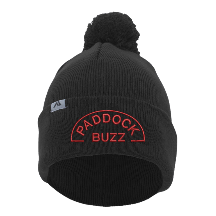 Paddock Buzz Beanie with Pom-Pom