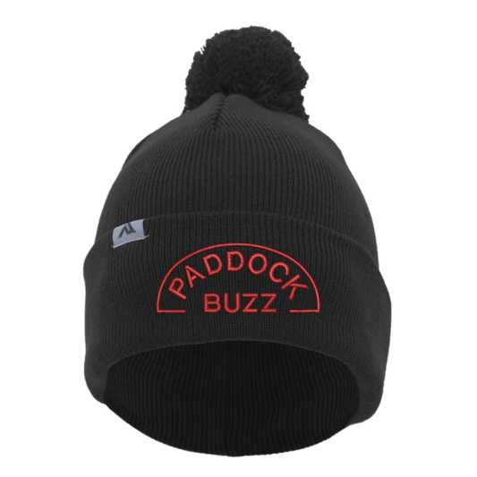 Paddock Buzz Beanie with Pom-Pom