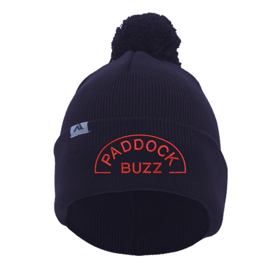 Paddock Buzz Beanie with Pom-Pom