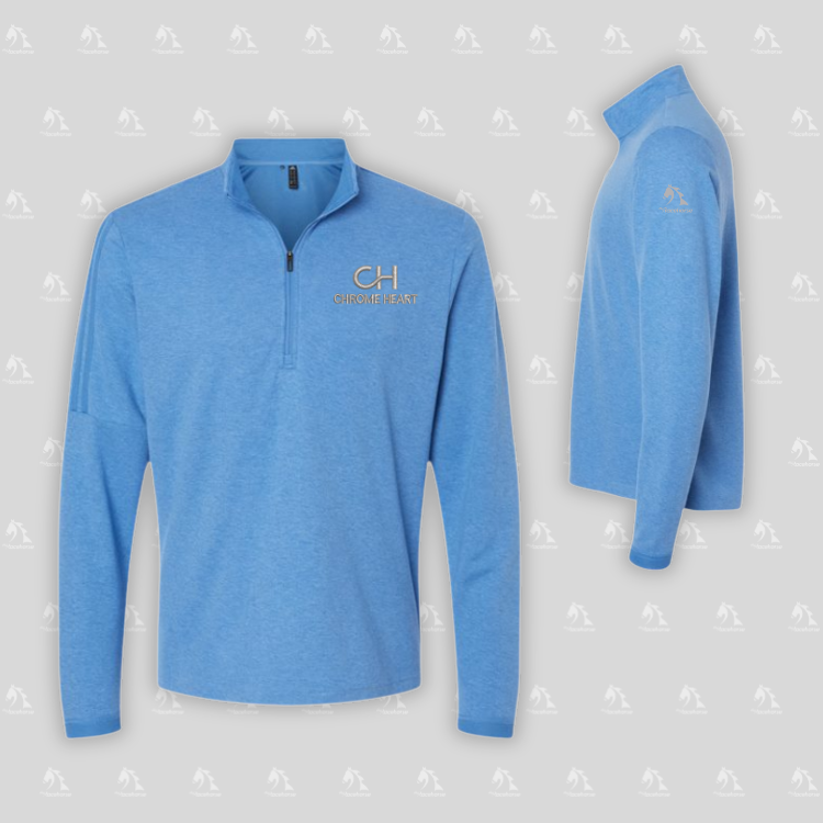 Chrome Heart - Adidas Men's 3-Stripes Quarter-Zip Sweater
