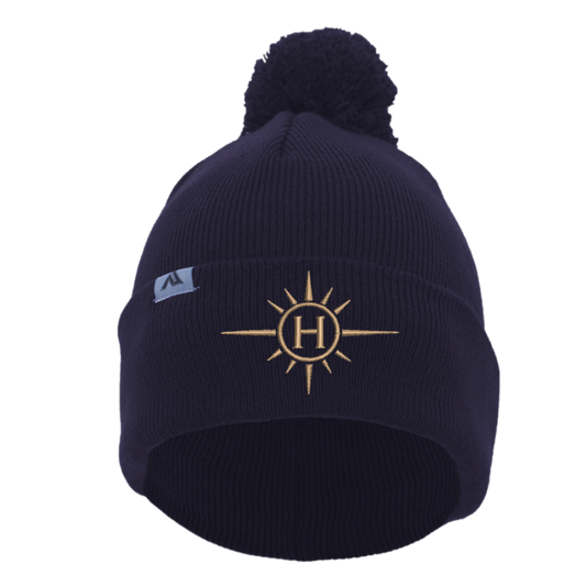 Helios Beanie with Pom-Pom