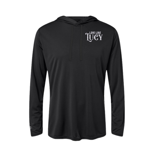 Love Like Lucy Embroidered Women's Hooded Long Sleeve T-Shirt