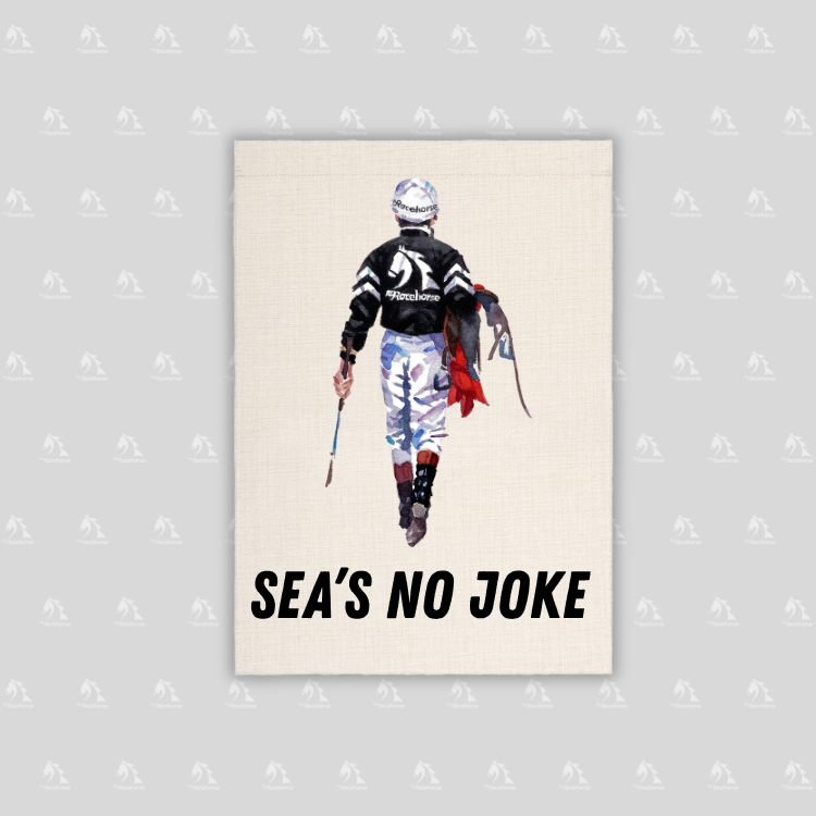 Sea's No Joke Garden Flag