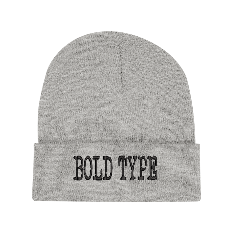 Bold Type Cuff Beanie