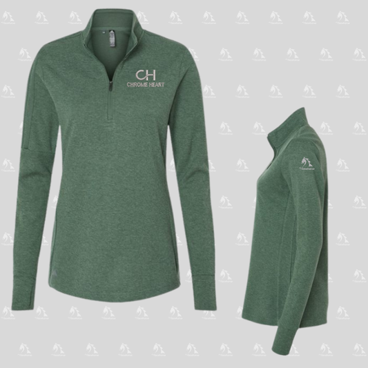 Chrome Heart - Adidas Women's 3-Stripes Quarter-Zip Sweater