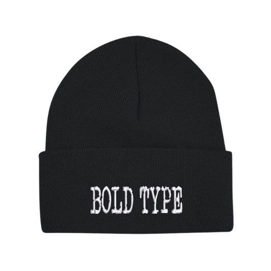 Bold Type Cuff Beanie