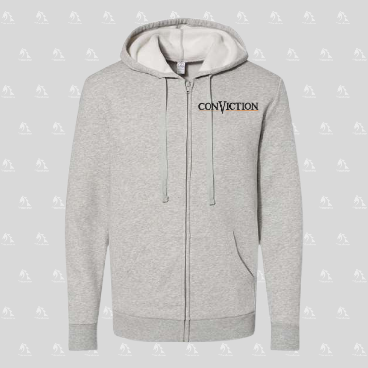 Conviction Unisex Fleece Zip Hoodie