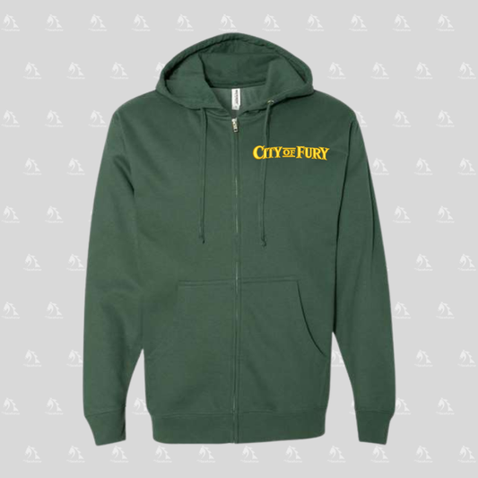 City of Fury Unisex Fleece Zip Hoodie