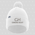 Load image into Gallery viewer, Chrome Heart Beanie with Pom-Pom
