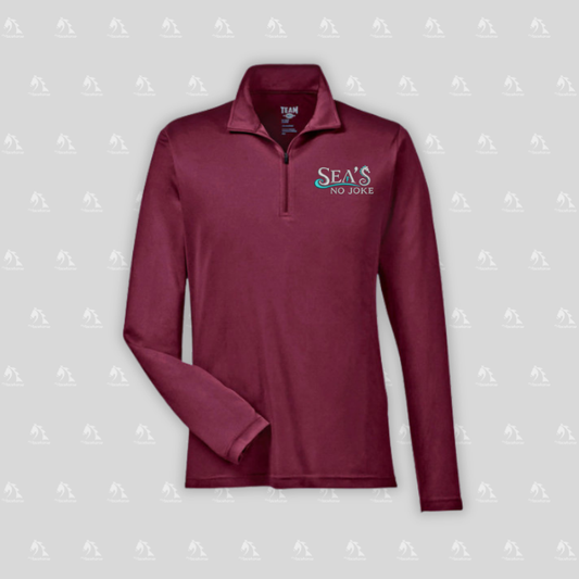 Sea's No Joke Unisex Light Weight 3/4 Zip Pullover