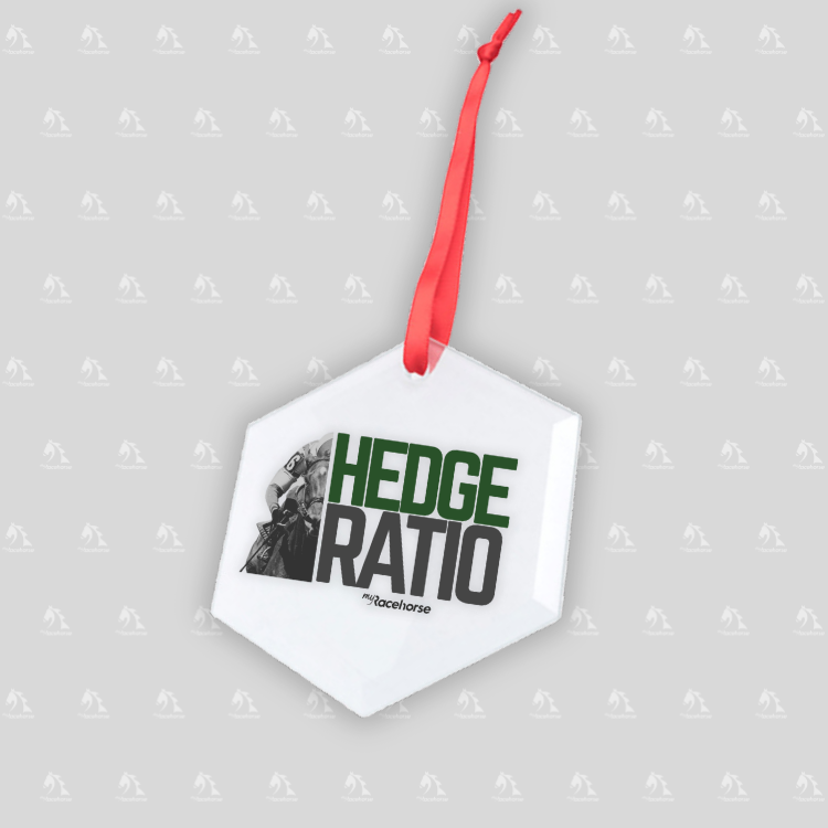 Hedge Ratio Hexagonal Glass Ornament