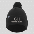 Load image into Gallery viewer, Chrome Heart Beanie with Pom-Pom
